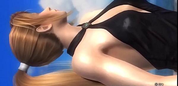  anime  Dead or Alive 5 Ultimate Sexy Ecchi Sarah Black Dress